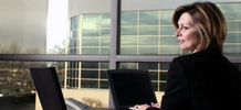 Image of a professional working woman